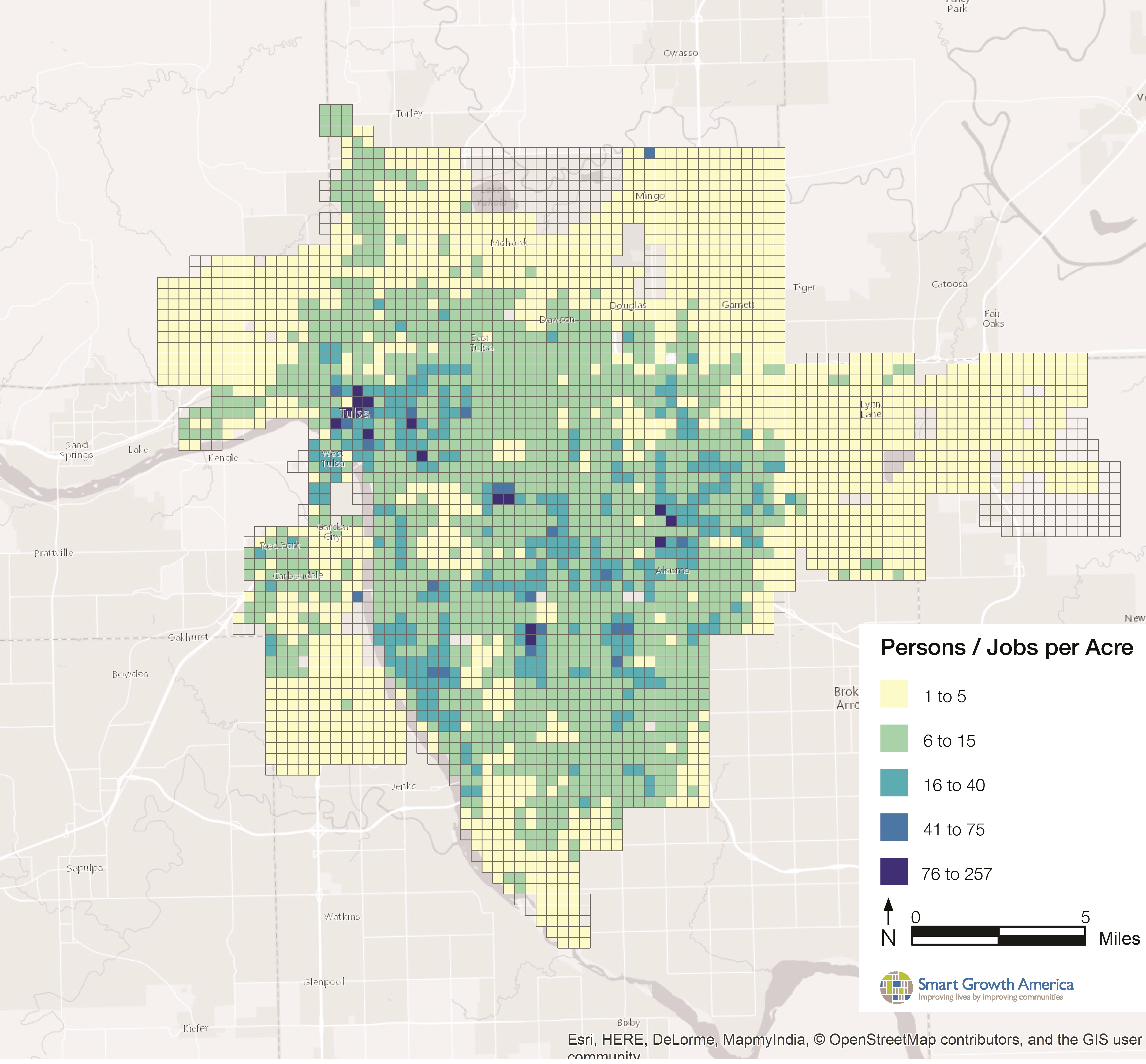 Population and Employment Density Observations